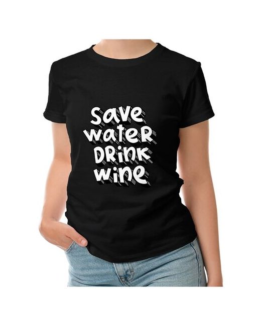 Roly футболка Save water drink wine M