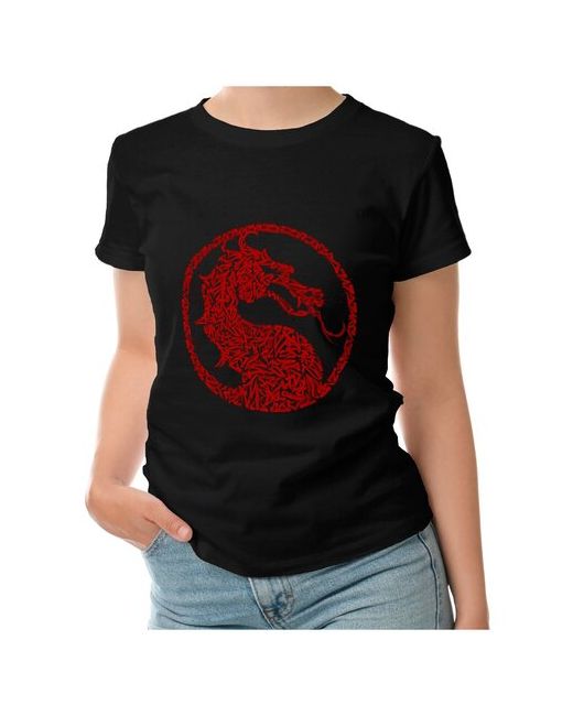 Roly футболка Mortal Kombat каллиграфия 2XL