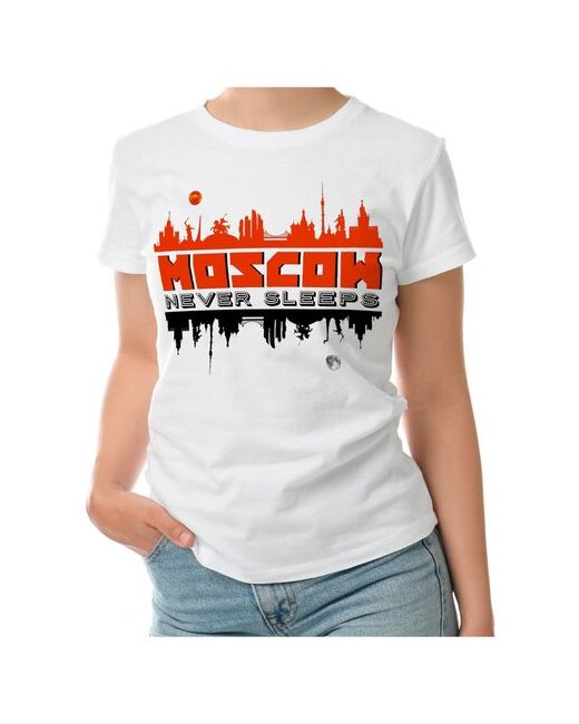 Roly футболка MOSCOW NEVER SLEEPS москва M