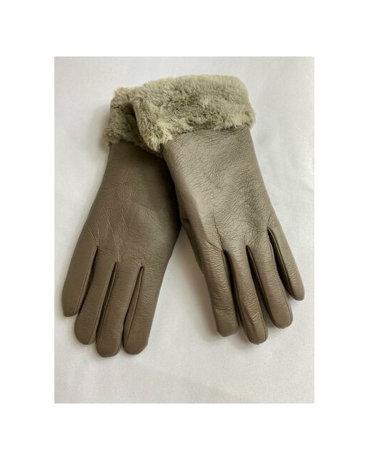 Florento Перчатки теплые с опушкой экокожа текстильные меховой подкладкой