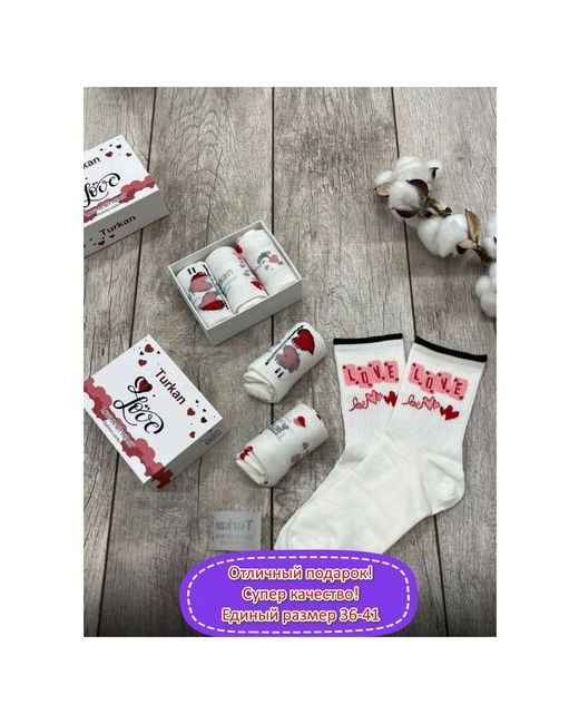 Turkan Носки Love 3 пары 36-41 Подарочный набор носков