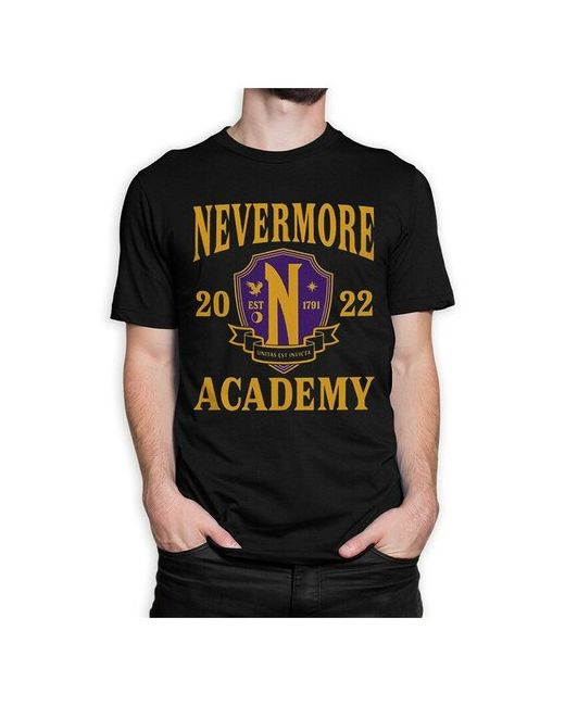 Dream Shirts Футболка с принтом Сериал Уэнсдей Wednesday Аддамс Addams Академия Невермор Nevermore Academy XL