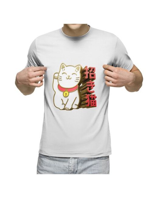US Basic футболка Денежный Кот Манэки Нэко Maneki Neko Cat L