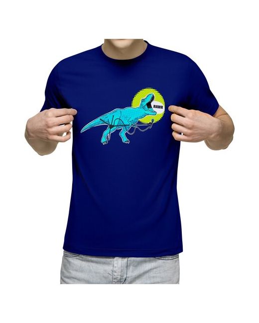 US Basic футболка Динозавр с микрофоном в караоке L