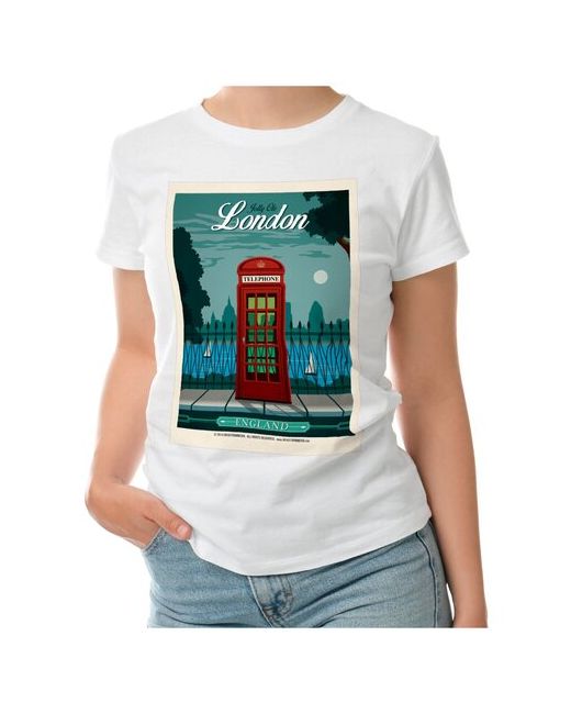 Roly футболка город Лондон постер телефон будка S темно-