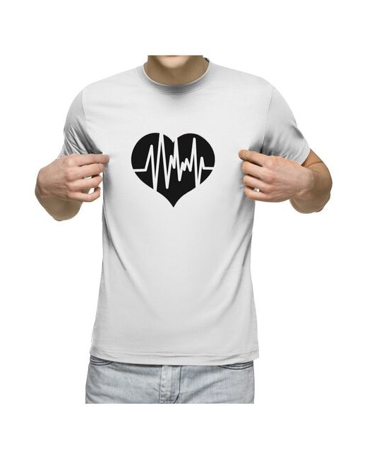 US Basic футболка Кардиограмма сердца XL