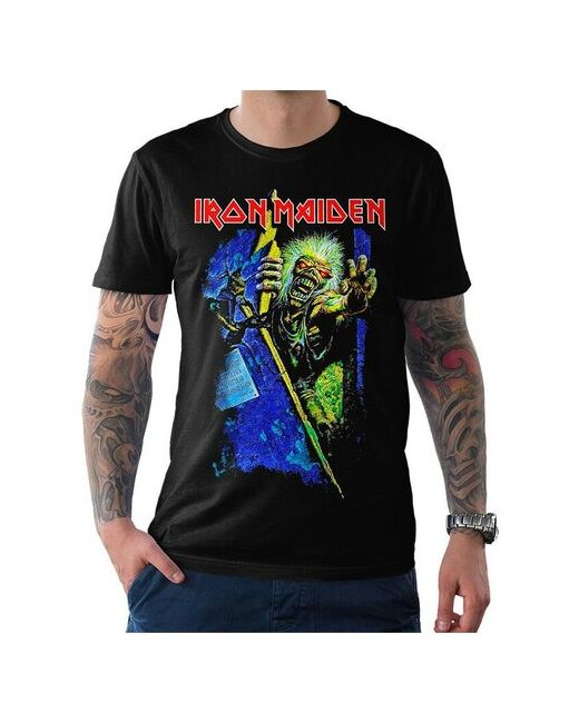 Dream Shirts Футболка с принтом Iron Maiden Рок Черная M