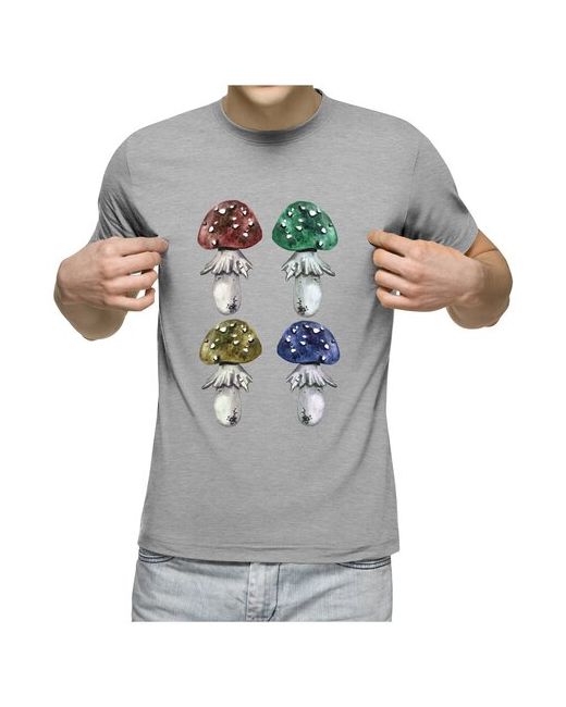 US Basic Мужская футболка Грибы грибной мухоморы 2XL