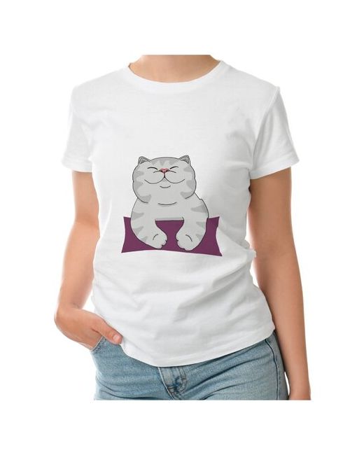 Roly футболка Довольный кот M темно-
