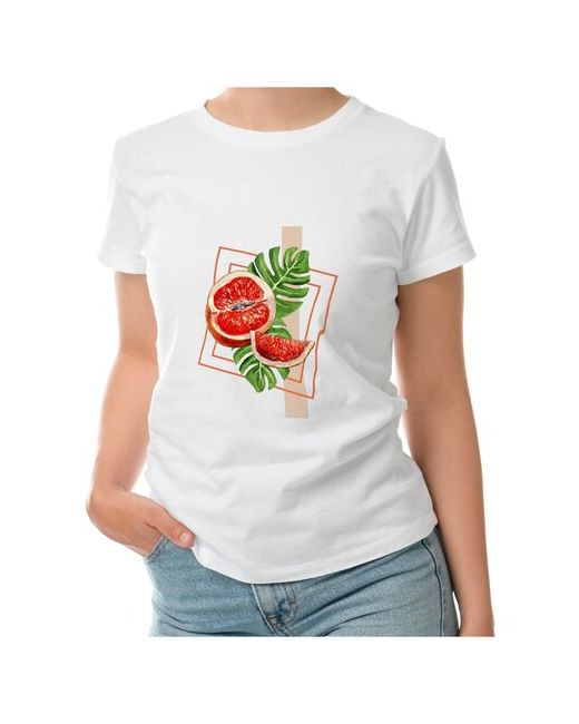 Roly футболка Грейпфрут и листья S
