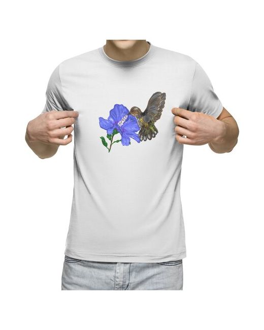 US Basic футболка Колибри и цветок M
