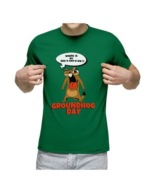 US Basic футболка день сурка GROUNDHOG DAY 2XL