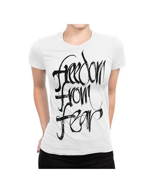 Dream Shirts Футболка с надписью Свобода от страха Freedom from fear L