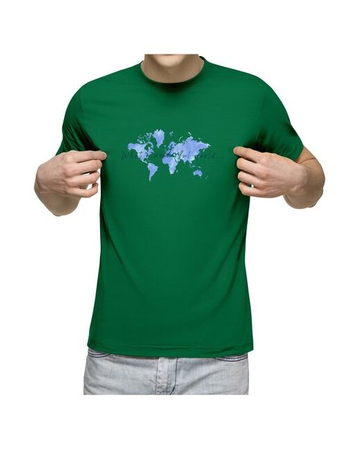 US Basic футболка Карта мира L