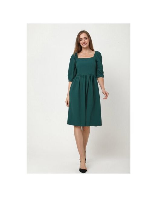 Мадам Т Платье Шанталь А-силуэта Зеленого цвета 56 размера