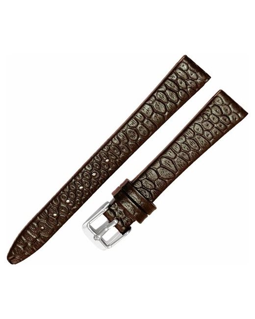 Ardi Ремешок 1203-01-1-2 Piton Темно кожаный ремень 12 мм для часов наручных из натуральной кожи матовый питон