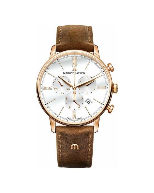 Maurice Lacroix Швейцарские наручные часы EL1098-PVP01-113-1 с хронографом
