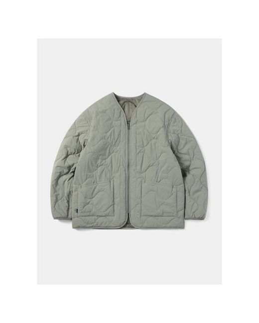 thisisneverthat Реверсивная куртка Polartec Reversible Quilted Jacket серо L