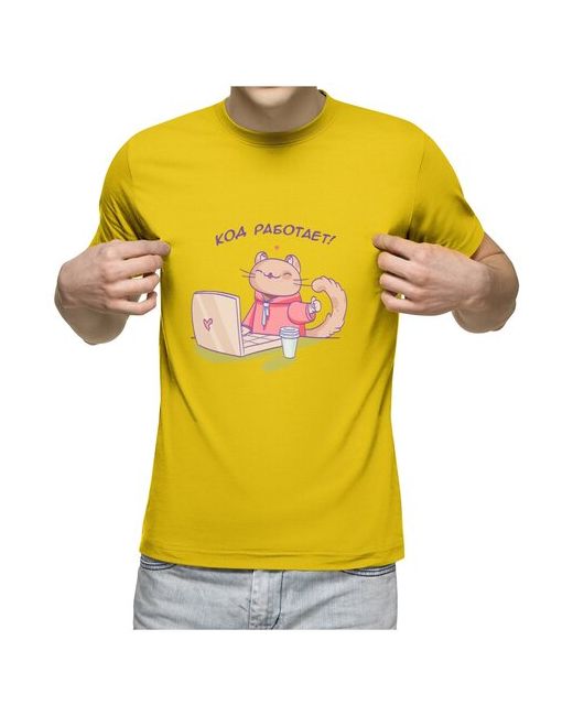 US Basic Мужская футболка кот-айтишник S