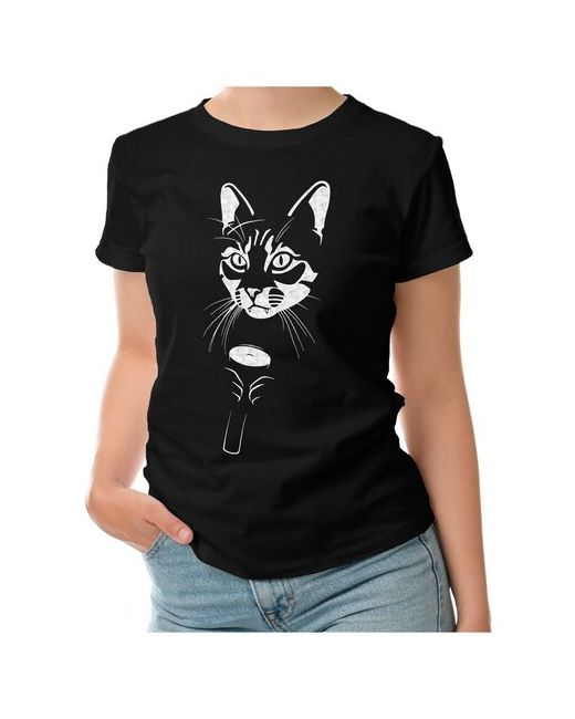 Roly футболка Кот с фонариком Horror cat. 2XL