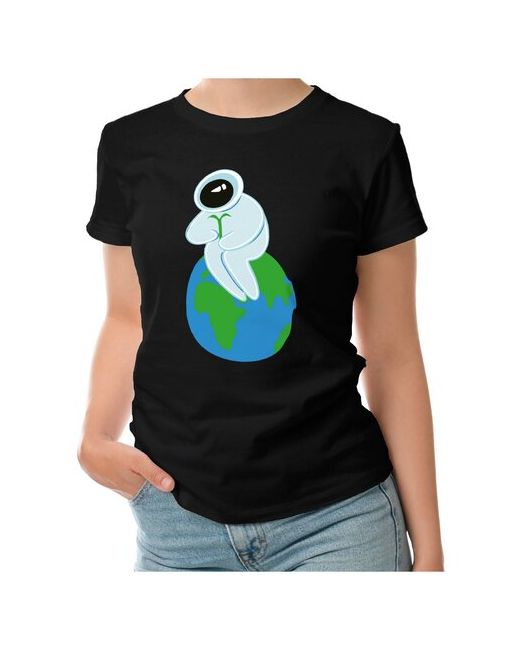 Roly футболка космонавт на Земле L темно-