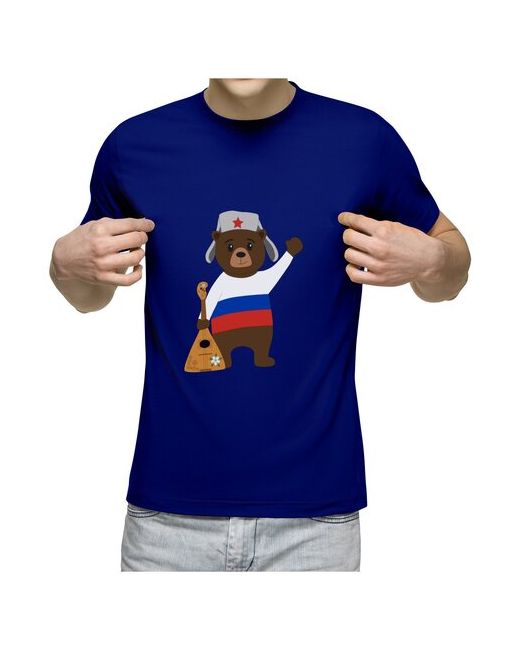 US Basic футболка Медведь с балалайкой M