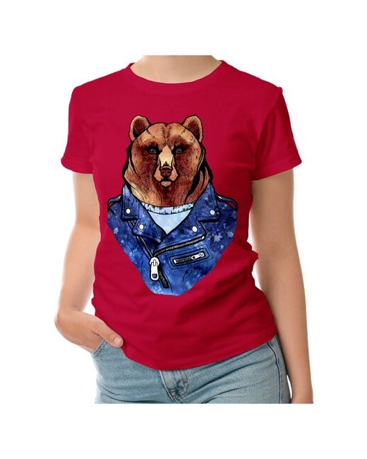Roly футболка Медведь в куртке-косухе XL темно-