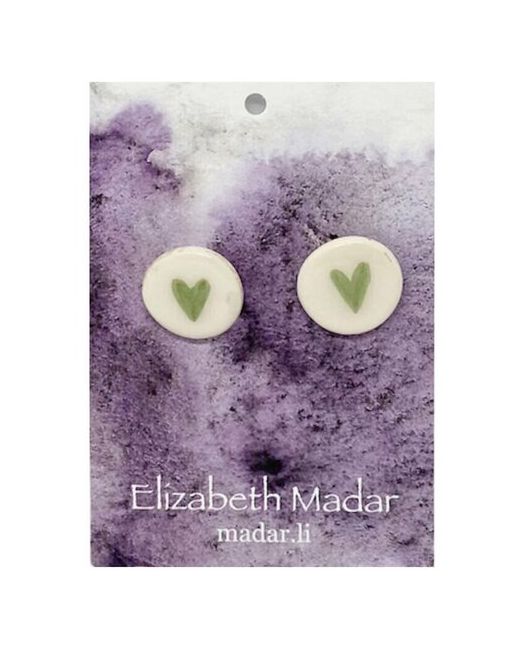 Elizabeth Madar Серёжки-гвоздики Сердце