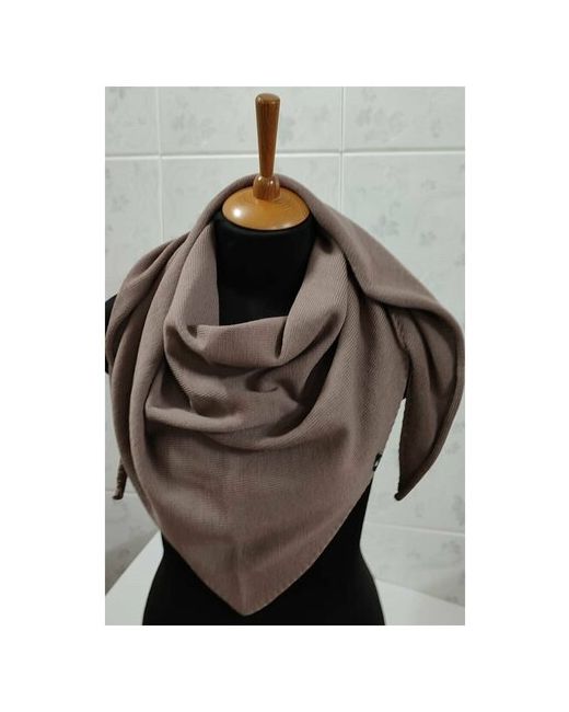Lastochka_knit_wear Бактус косынка шейный платок 100 мериносовая шерсть какао