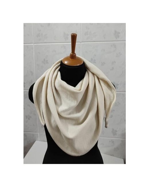 Lastochka_knit_wear Бактус косынка шейный платок 100 мериносовая шерсть молочный