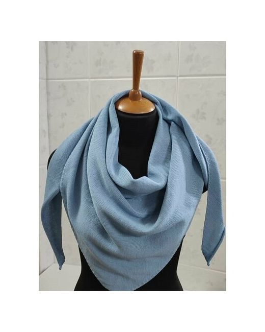 Lastochka_knit_wear Бактус косынка шейный платок 100 мериносовая шерсть пасмурное небо