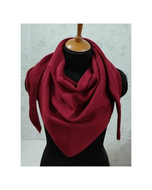 Lastochka_knit_wear Бактус косынка шейный платок 100 мериносовая шерсть ягодное вино
