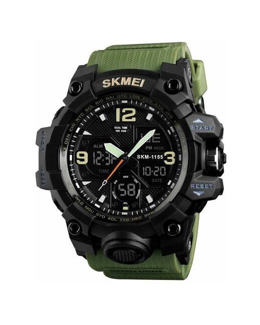 Skmei Спортивные часы Часы наручные водонепроницаемые и ударопрочные. 1155В черный