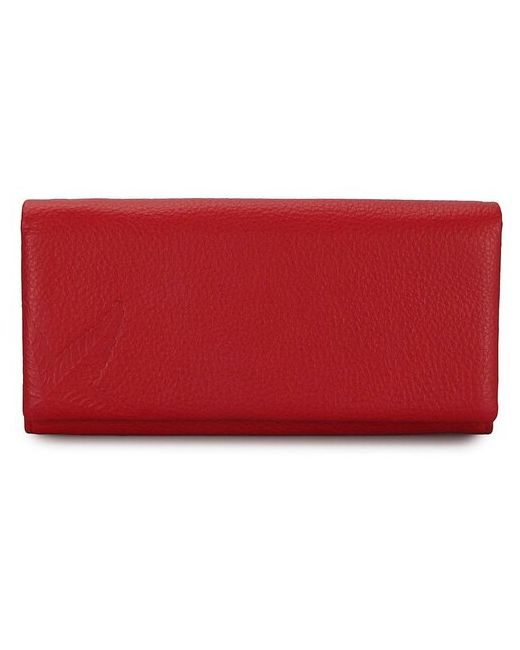 LeKiKO Женское портмоне из натуральной кожи Лист 1013-39-B Red