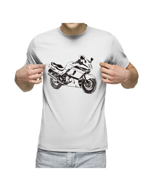US Basic футболка Мотоцикл kawasaki 2XL меланж