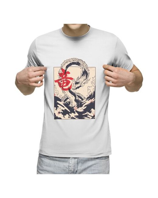 US Basic футболка Морской дракон Рюдзин 2XL меланж