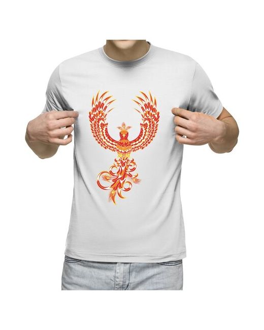 US Basic футболка Мифическая птица Феникс S меланж