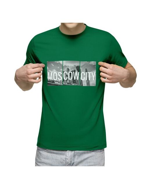 US Basic Мужская футболка Москва-Сити L меланж