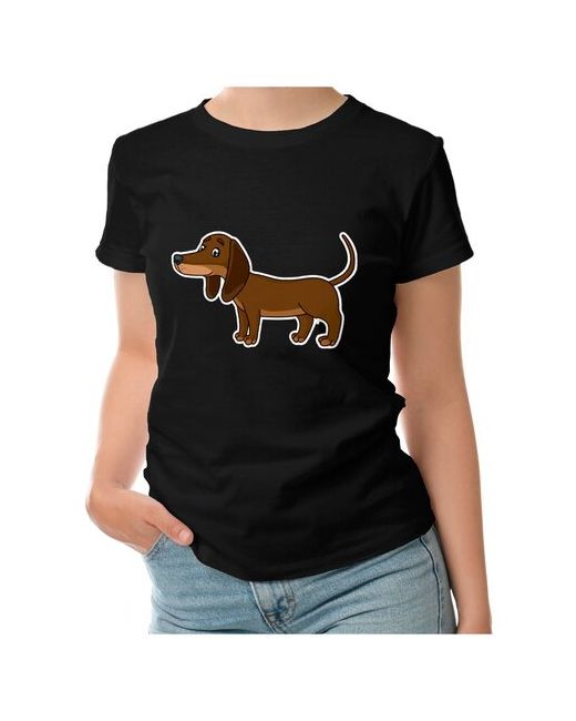 Roly футболка Мультяшная такса собака M