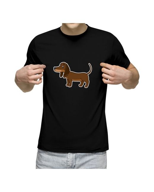 US Basic футболка Мультяшная такса собака XL