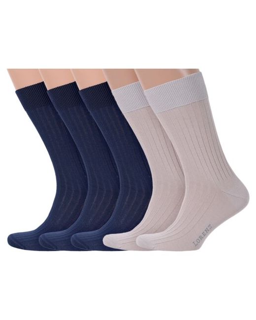 Lorenzline Комплект из 5 пар мужских носков 100 хлопка микс 6 размер 29 43-44