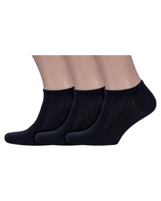 Смоленская Чулочная Фабрика Комплект из 3 пар мужских носков наше Смоленской чулочной фабрики рис. 1 черные размер 25