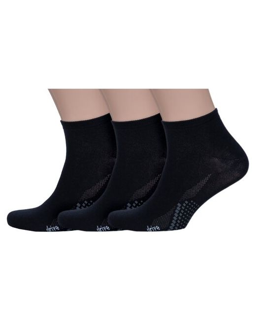 Смоленская Чулочная Фабрика Комплект из 3 пар мужских носков наше Смоленской чулочной фабрики рис. черные 1 размер 31