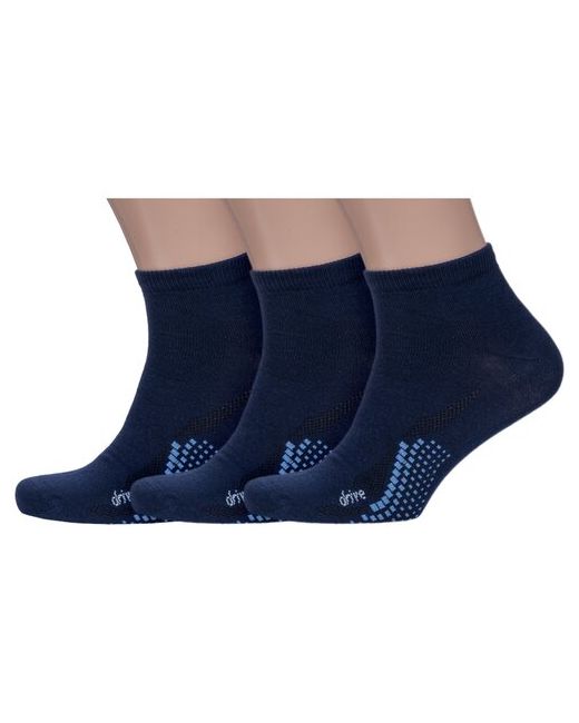 Смоленская Чулочная Фабрика Комплект из 3 пар мужских носков наше Смоленской чулочной фабрики рис. темно 3-1 размер 31