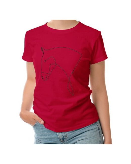 Roly футболка Лошадь в изящную линию 2XL
