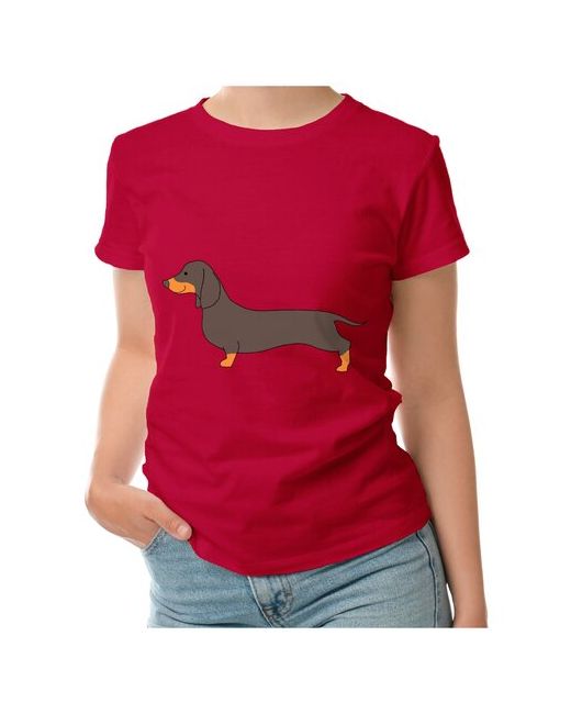 Roly футболка такса коричневого цвета длинная собака XL