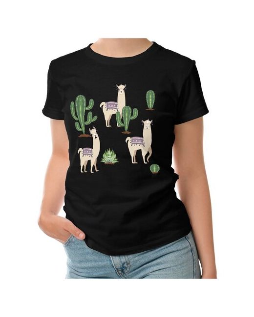 Roly футболка Три ламы среди кактусов XL