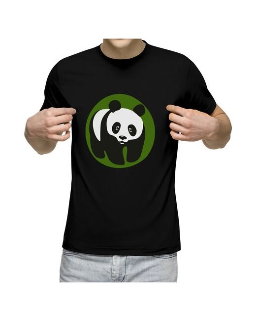 US Basic футболка панда XL меланж