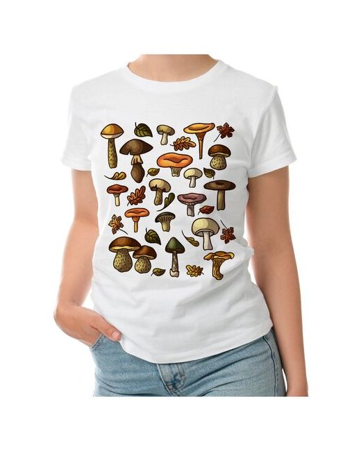 Roly футболка Осенние лесные грибы S темно-