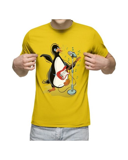 US Basic футболка Пингвин гитарист S